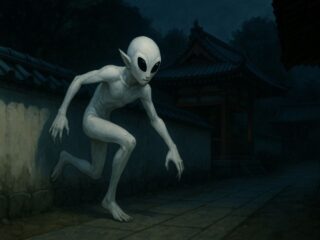 Strange Humanoids of Kyoto: Eyewitnesses Report “White Aliens” and a Bizarre Creature from Japanese Folklore