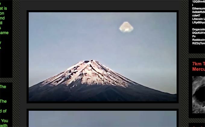 Image 1:Massive UFO Spotted Over Mount Fuji? Researcher Claims "100% Proof" of Aliens