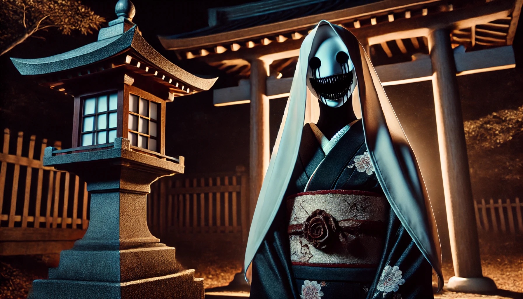 Image 2:Ohaguro Bettari: The Tragic Ghost Behind Japan's Faceless, Black-Toothed Yokai