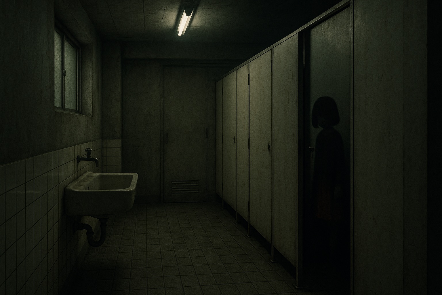 Image 1:Hanako-san: The Terrifying Legend of the Japanese Ghost in the Bathroom Stall