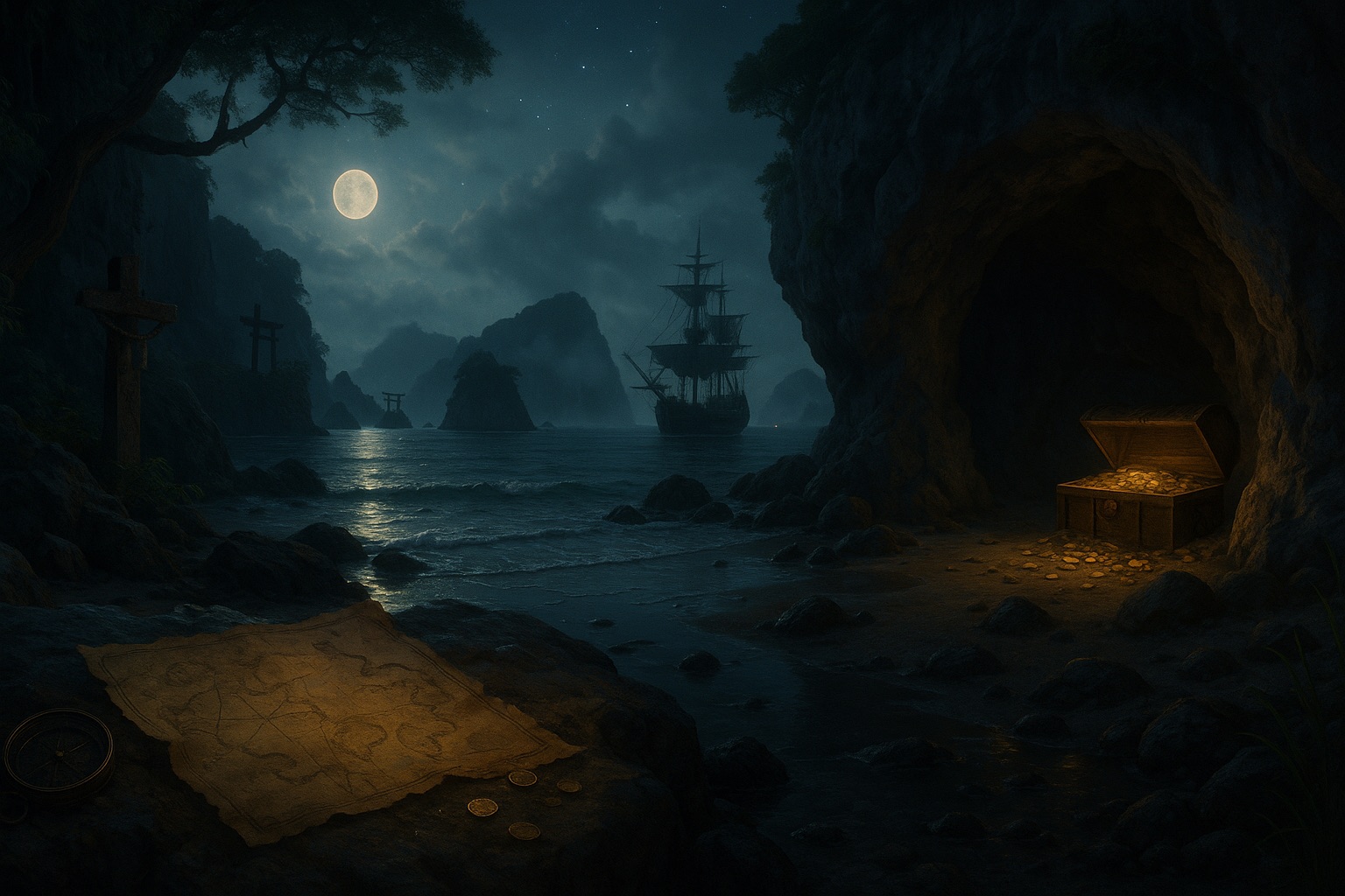 Image 1:Captain Kidd's Lost Treasure: Is the Legendary Pirate's Fortune Hidden in Japan?