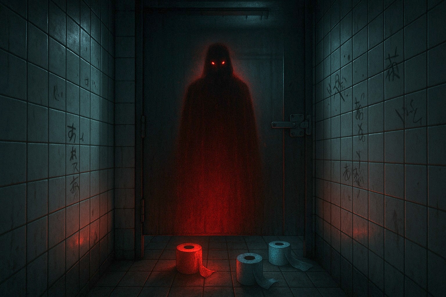 Image 1:Aka Manto: The Definitive Guide to Japan's Terrifying Red Cape Ghost of the Toilet